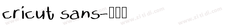 cricut sans字体转换